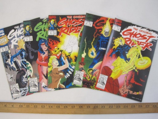 Lot of 5 The Original Ghost Rider Comic Books Nos. 2, 3, 5, 7 & 8 August 1992-February 1993, 9 oz