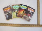 Four Richard Avery Science Fiction Books including The Venom of Argus (1976), The War Games of Zelos