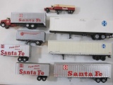 Lot of Santa Fe Trucks and Trailers, 8 oz