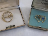 Two 12 KT Gold Filled Pins including Van Dell 