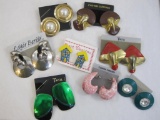 Lot of Assorted Large Fashion Pierced Earrings, 6 oz