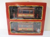LGB 20th Anniversary Trolley Car Set, G Scale, in original box, 1988 Lehmann Gross Bahn, 8 lbs