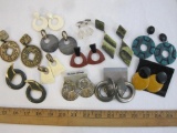 Lot of Assorted Fashion Pierced Earrings, 7 oz