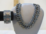 Unique Necklace and Bracelet Set, 4 oz