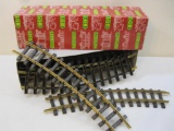 LGB 12 Pieces of 1500 Curved G Scale Track, R775, in original box, 7 lbs 9 oz