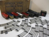 Marx Stream Line Steam Type Electrical Train with Commodore Vanderbilt Locomotive, New York Central