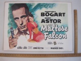 Vintage The Maltese Falcon Advertising Movie Poster staring Humphrey Bogart and Mary Astor, Portal