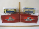 Set of 2 Lionel Classics Train Cars including 200 Trolley and 201 Trolley Trailer, 6-13900/6-13901,