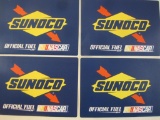 Four Sunoco Official Fuel of NASCAR Vinyl Stickers, 2 oz