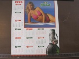 1995 Calendar Grolsch Beer Poster, 16.5