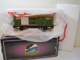 MTH Tinplate Traditions No 500 Standard Gauge Cattle Car Item No. 10-1087 Green and Orange with