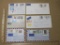 Air Mail Envelope lot, sent from Germany to the US. Postage includes a variety of colorful Deutsche