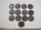 13 US Denver Mint Wheat Back Pennies: (3) 1951-D and (10) 1952-D