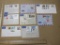 Various Deutsche Bundespost Postage Stamps on postmarked and addressed Air Mail envelopes, sent from
