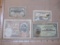 Four Foreign Paper Currency Notes including 1944 Algerian 2 Francs, 1941 Algerian 5 Francs, 1942