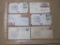 Air Mail Envelope lot, stamped and postmarked 1930 to 1937.