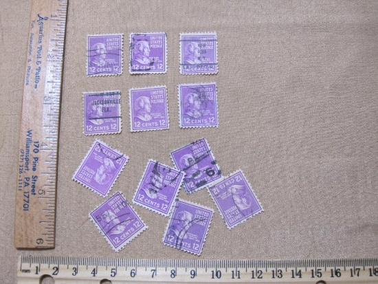 Zachary Taylor 12 cent unhinged US Postage Stamps, Scott #817