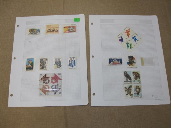 US Postage Stamps Include Block of 4 1978 13 cent Folk Art USA: Quilts, # 1745-48, Block of 4 1978