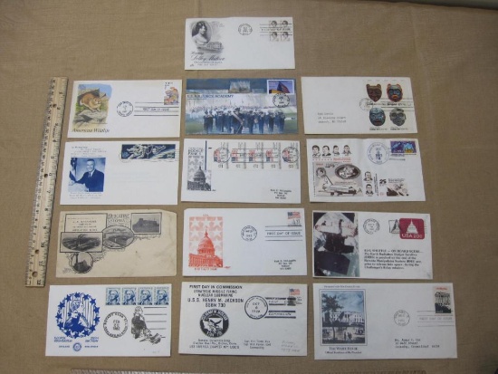 First Day Covers 1980s includes Strategic Missile Firing Nuclear Submarine U.S.S. Henry M. Jackson