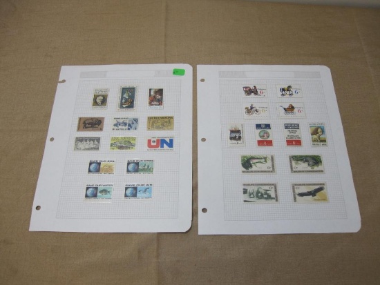 US Postage Stamps including 6 Cent William M. Harnett, 6 Cent 50th Anniversary Woman Suffrage,6 Cent