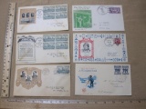First Day Covers, includes 1961 5 cent Australian Antarctic Territory and three 1937 4 cent Navy