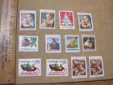 US Postage 25 and 22 Cent Christmas Stamps