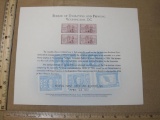 Bureau of Engraving and Printing NOPEX New Orleans, LA 1972 Souvenir Sheet, mint