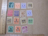 Germany Stamp Lot includes five 1923 Deutsches Reich 5, 8, 400 and 800 Saufend Stamps, 1920s