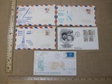 Aerospace First Day Covers 1970s includes Vandenberg Air Force Base, Honoring Wiley Post Aviation