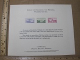 Bureau of Engraving and Printing National Philatelic Exhibition Souvenir Sheet, not cancelled