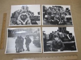 4 Vintage 8 x 10 Black and White Photos of US Soldiers in Germany including 1 during snowstorm