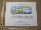 Department of the Treasury Rocky Mountain Philatelic Exhibition Souvenir Sheet, 1977