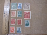 Vintage Russian Stamps, some mint, and some un-perforated, see photos for details