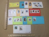 1972-1978 Postage Stamps from Rwanda, Central Africa unhinged on display cards