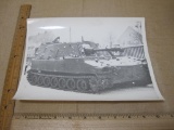 Black and White Glossy of Tank at the 7th Army Training Center in Germany