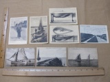 Vintage Black and White and Sepia Tone Postcards from The Netherlands, including Amsterdam,