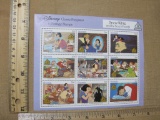 Snow White and the Seven Dwarfs, mint, Disney Classic Fairytales hinged Postage Stamps