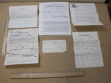 1950s Documentation and Correspondence Includes 1 1951 Manhattan Apartment Lease, 1951 Rent Receipt