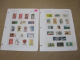 US Postage Stamps including 5 Cent Stop Traffic Accidents, 5 Cent Humane Treatment of Animals, 5
