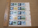 Block of Ten Save Our Water, Save Our Air, Save Our Soil, Save Our Cities 6 Cent US Postage Stamps