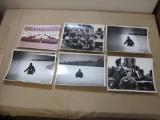 Five Vintage Military Photos including 1965 92nd Artillery Unit Photograph and soldiers in Germany