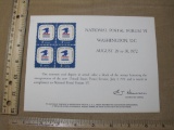 National Postal Forum VI Souvenir Sheet 1972, mint