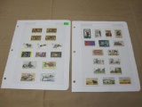 US Postage Stamps including 8 Cent Colonial American Craftsmen, 8 Cent XI Olympic Winter Games