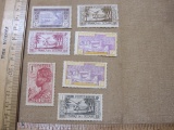 Postage Stamp Lot includes three 1934-40 French Oceania, two from the French Caribbean Island of
