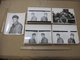 Five Black and White 8 x 10 Photos of US Army Men in Uniform