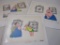 Three Vintage Schlickhaus Franks Commercial Animation Production Cels including BC8A, EC2, and FB3,