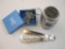 Three Vintage Advertising Items including James R Miller Co (Watertown NY) Shoehorn, First National