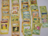 Lot of Assorted Pokemon Trading Cards including Pikachu, Charmander, Cyndaquil, and more, cards have