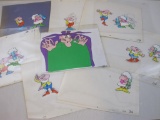 Large Lot of Glade Air Freshener Commercial Animation Production Cels, due to size of artwork
