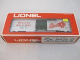 Lionel 1976 Seasons Greetings Box Car, O Scale, in box, 12 oz
